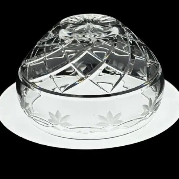 Vintage Sullivans Czech Rep Hand Made PBO 24% Cut Crystal Bowl 5" - Picture 6 of 6